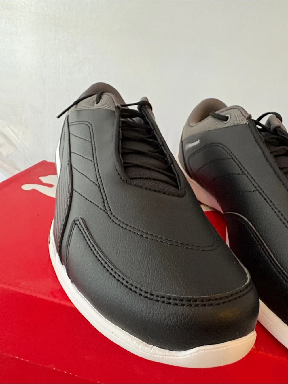 New Puma BMW Motorsport Men's Black Low-Top Driving Shoes